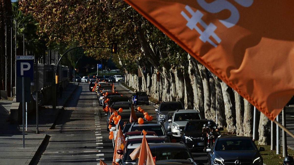 Manifestación en contra de la Ley Celaá en Málaga, el pasado domingo.