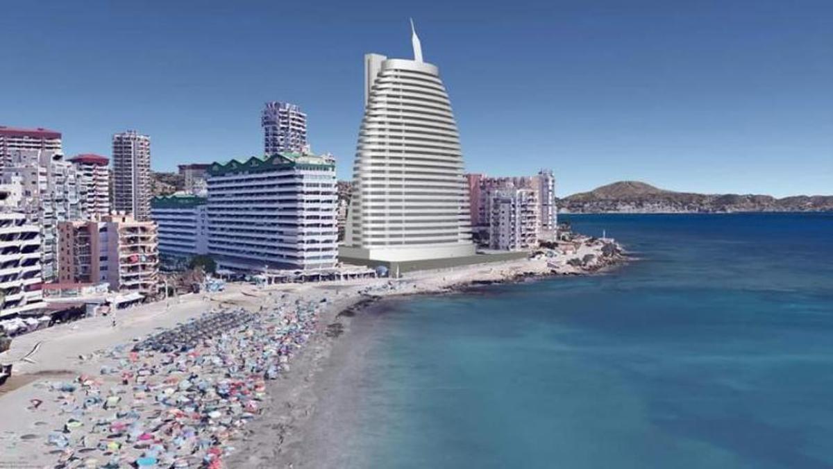 Vuelven tras 15 años las máquinas al «cráter» del hotel frustrado de Calp