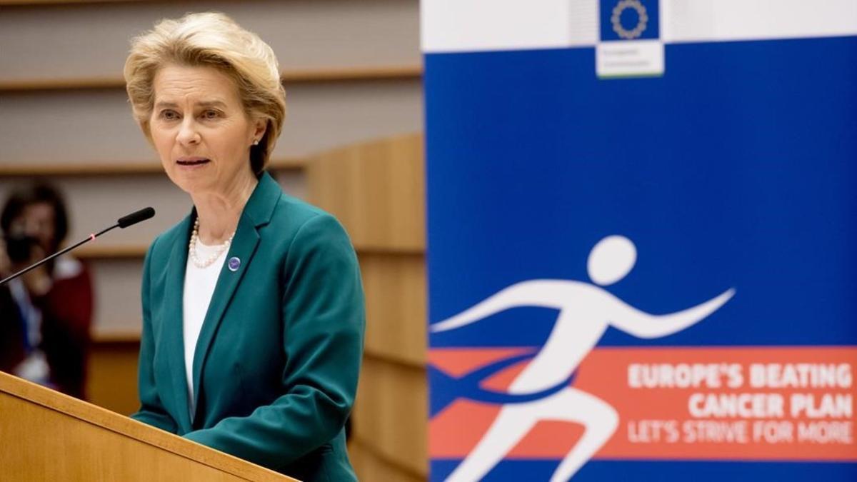 Ursula von der Leyen, durante la presentación de la consulta.