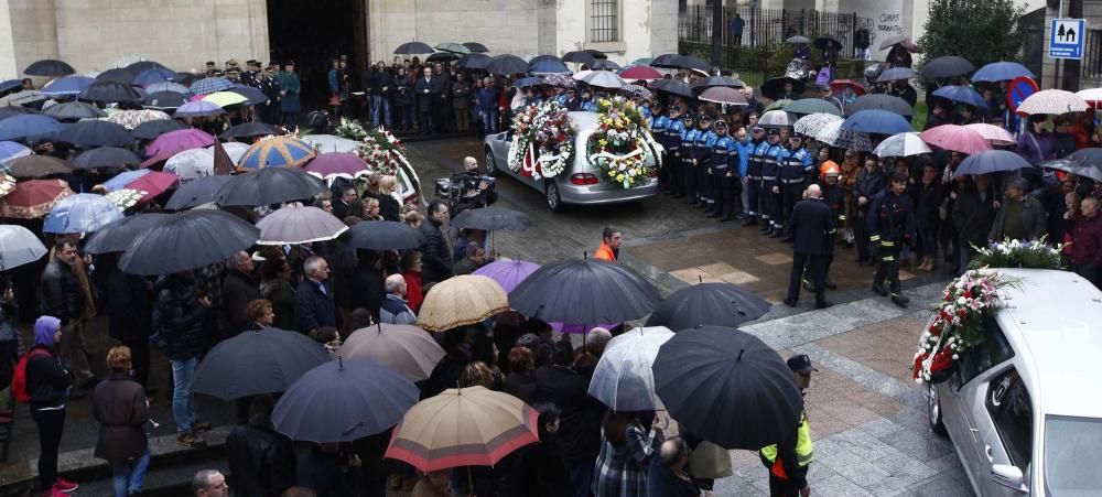 Funeral por Eloy Palacio, bombero fallecido en Oviedo