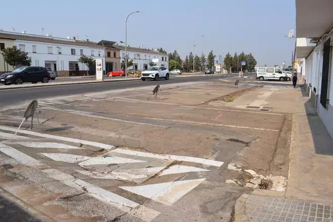 Plan de renovación de aceras en Puebla de la Calzada