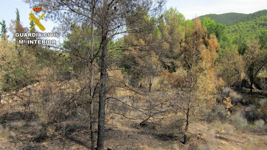 Investigado un operario como posible responsable de un incendio forestal en Murcia