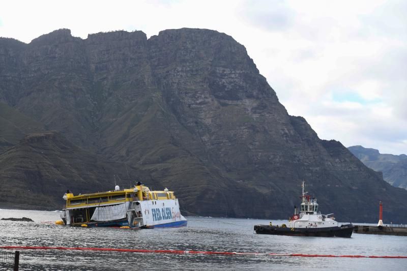 Nuevo intento de reflotar el ferry de Fred Olsen