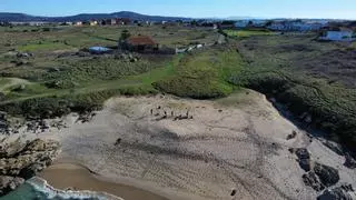 Rueda eleva el nivel de alerta y el Estado se pone “manos a la obra” para retirar los pellets en la costa