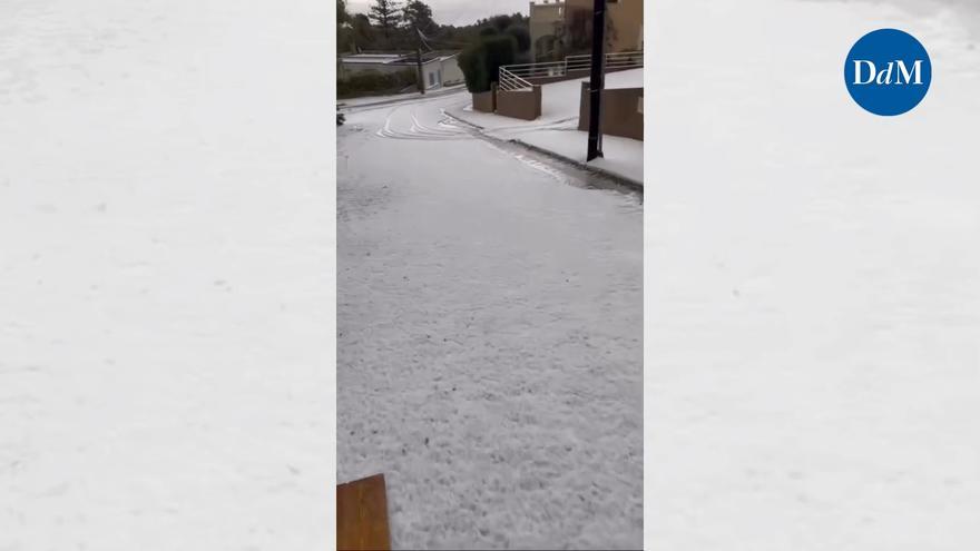 Snowboard sobre el granizo en Mallorca