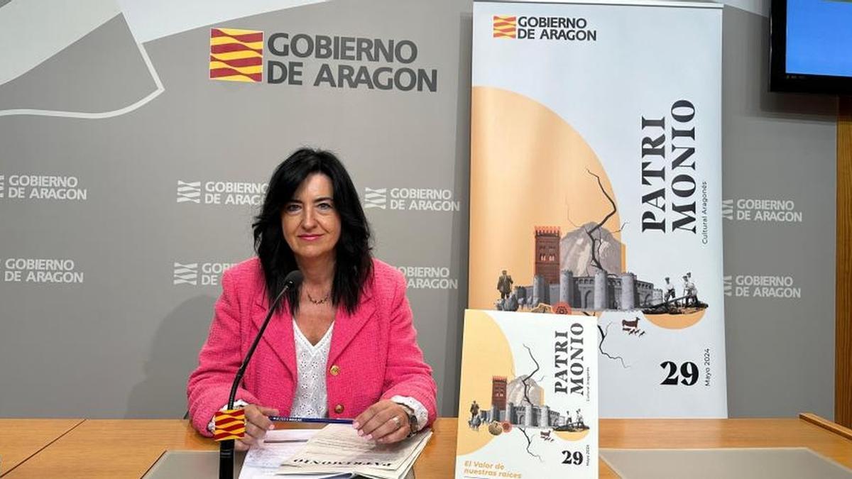 La directora general de Patrimonio Cultural, Gloria Pérez, en la presentación de la jornada.