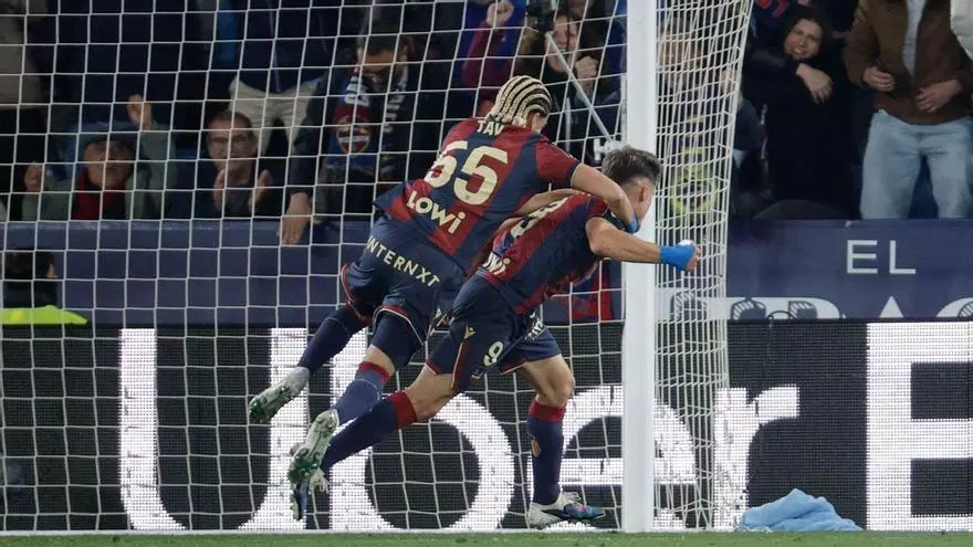 ¡Iván Romero puso el broche de oro al Levante con el cuarto gol!