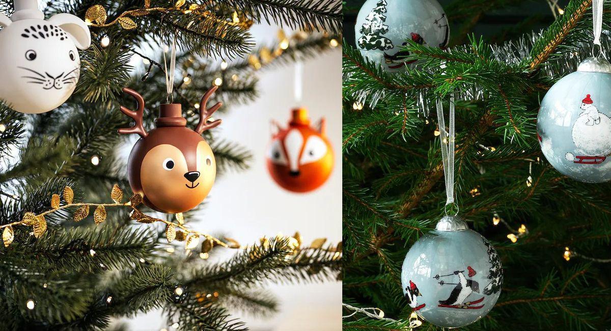 Árbol Navidad Ikea | Bolas con dibujos animales que harán las delicias de los pequeños