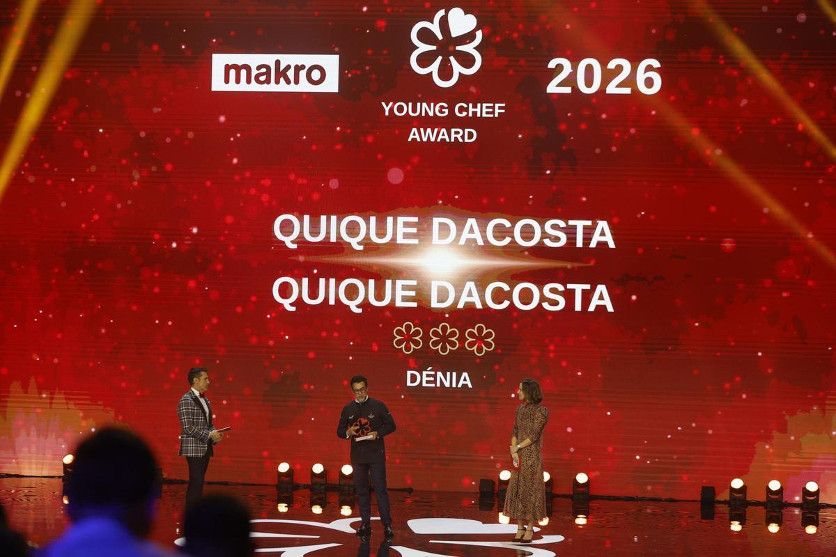 Quique Dacosta recoge su galardón en Málaga