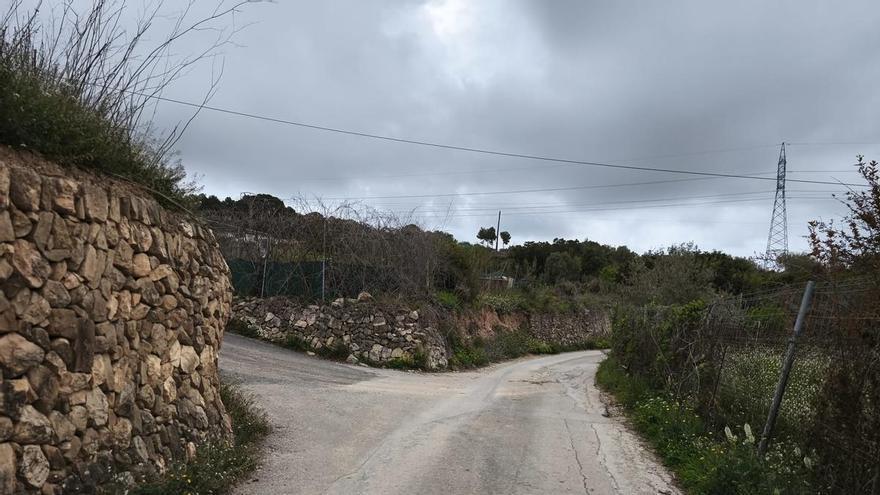 El camino viejo de Benissa pasa a ser de un único sentido para mejorar la seguridad vial