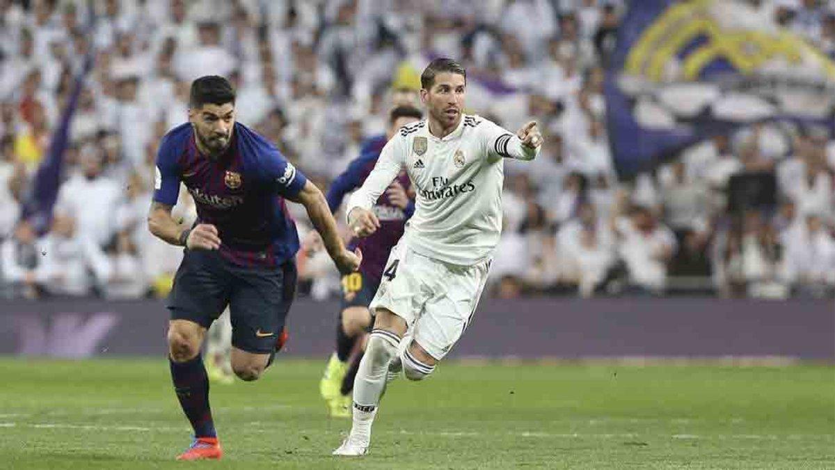 Sergio Ramos acabó desesperado el clásico del Bernabéu