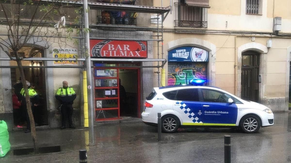 Moment de la detenció, al Raval.