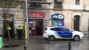 Moment de la detenció, al Raval.