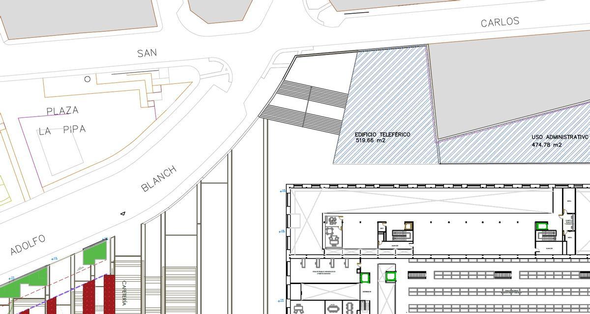 Un detalle de los planos incluidos en el expediente de Las Cigarreras.