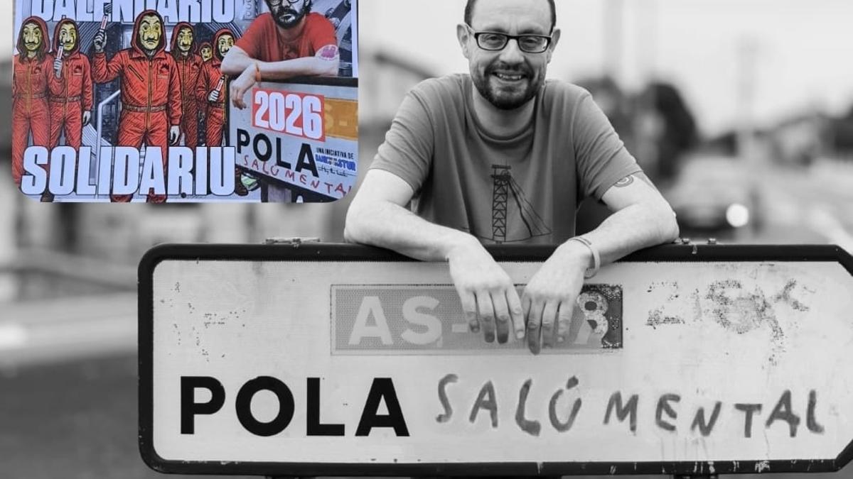 Fernando Argüelles, Banksy Astur, con su calendario.