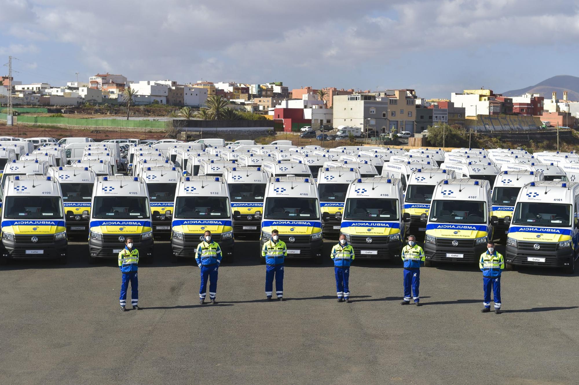 Presentación de nuevas ambulancias del transporte sanitario no urgente en Gran Canaria (5/06/2021)