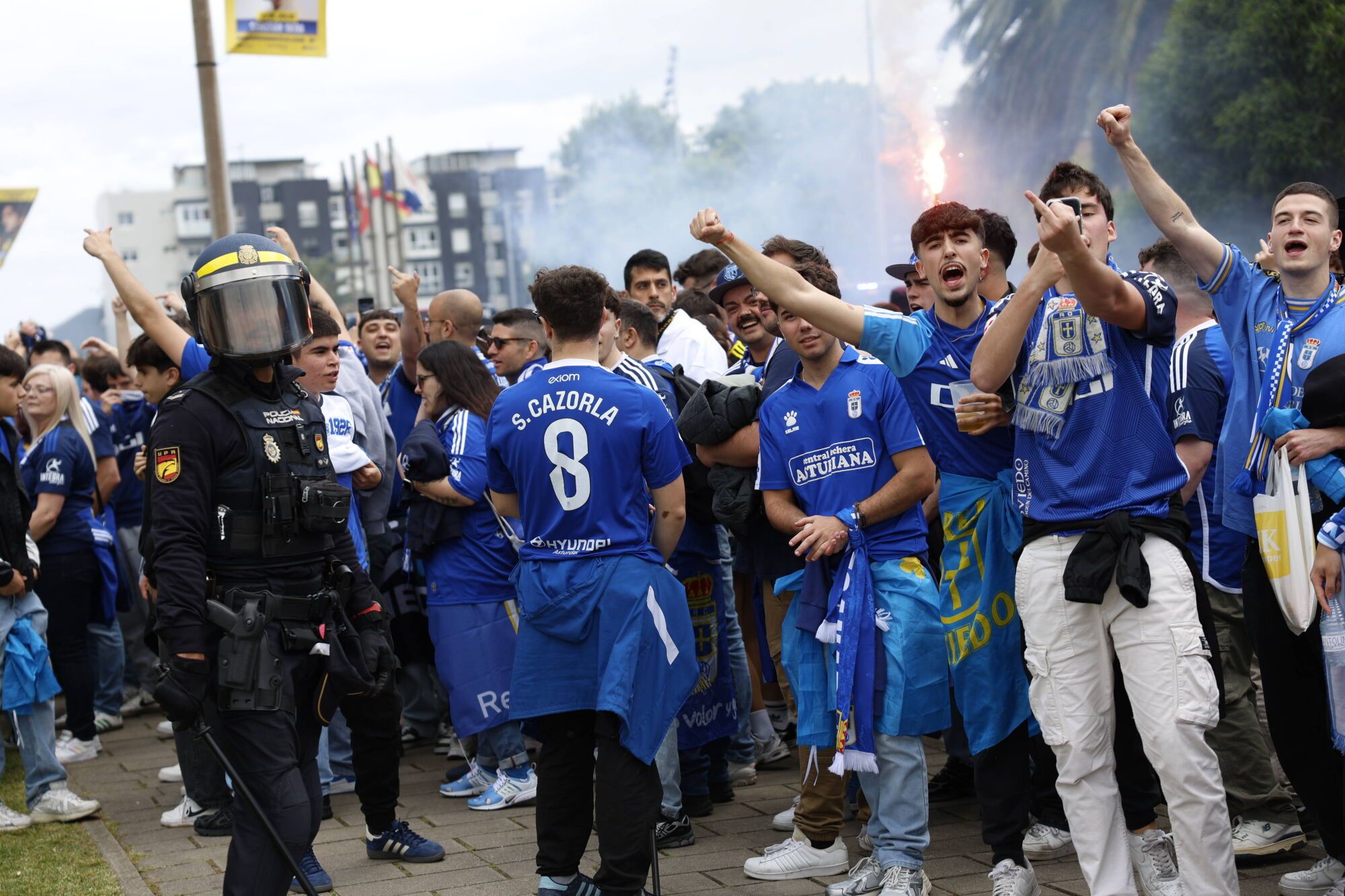 Así fue el partido entre el Real Oviedo y el Racing de Santander