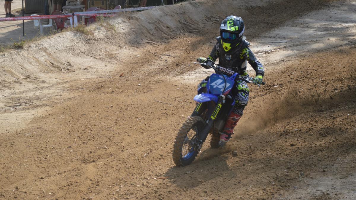 Leonardo Gaio, líder en 65 cc. tras la primera jornada.