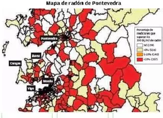 Una de cada tres casas de la comarca se ubica en terrenos con niveles de radón peligrosos