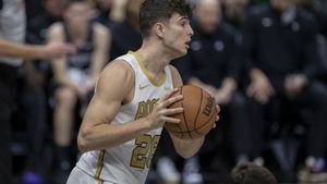 Hugo González, en el partido contra los Nets.