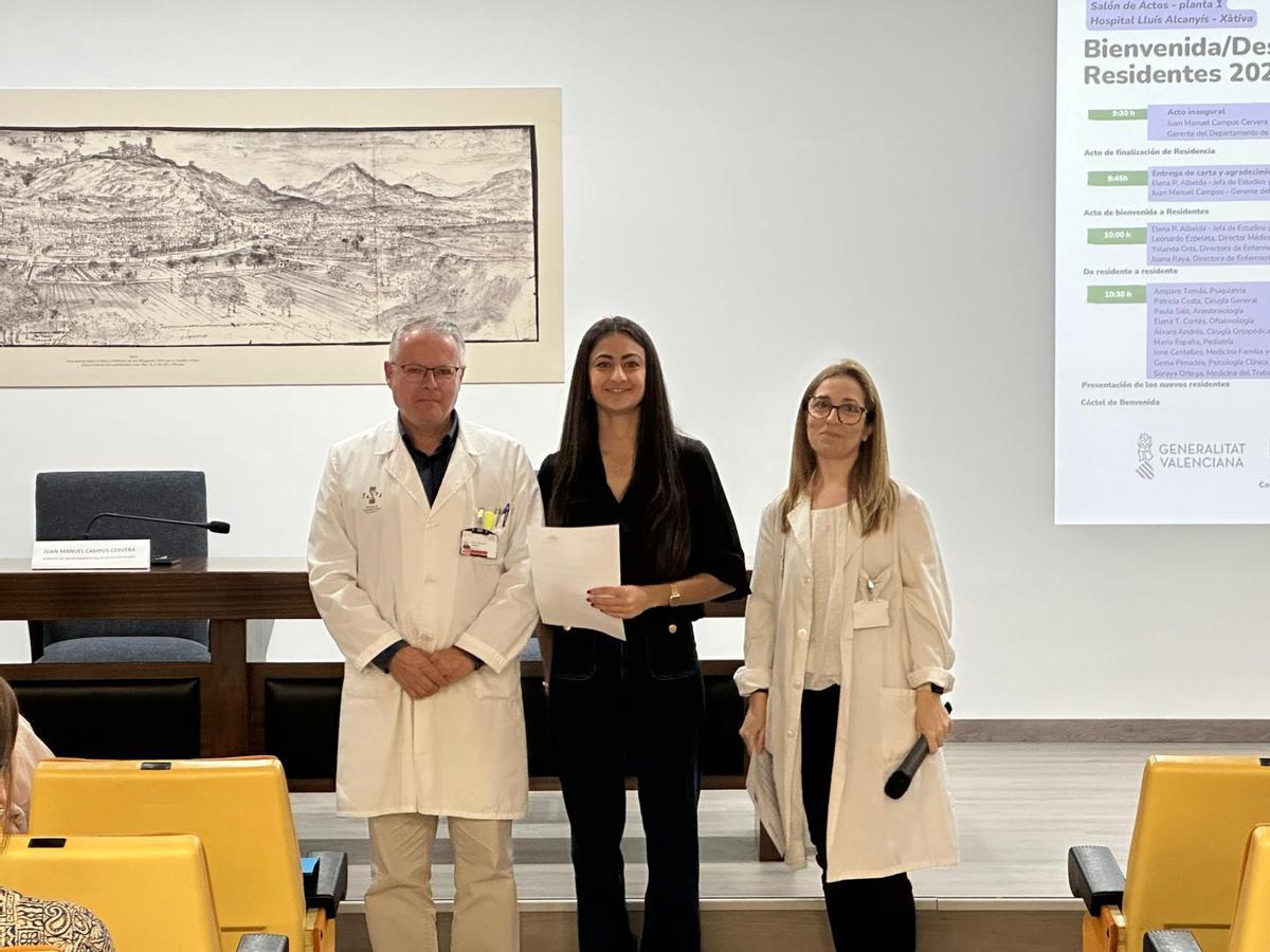 Acto de los residentes en el hospital de Xàtiva.
