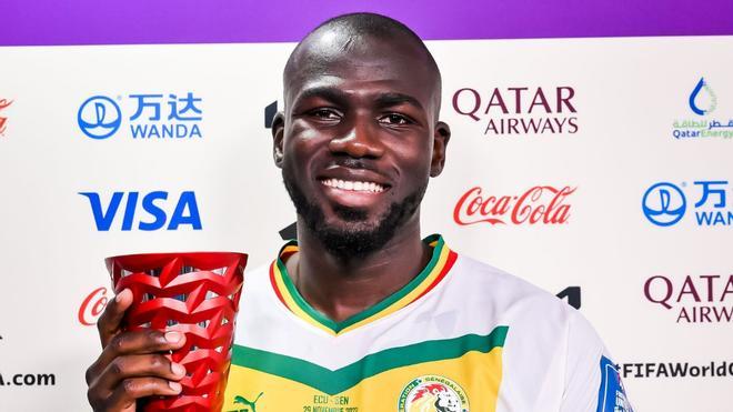 Kalidou Koulibaly, anotó el gol que ha mandado a Senegal directa a los octavos de final en el Ecuador 1-2 Senegal