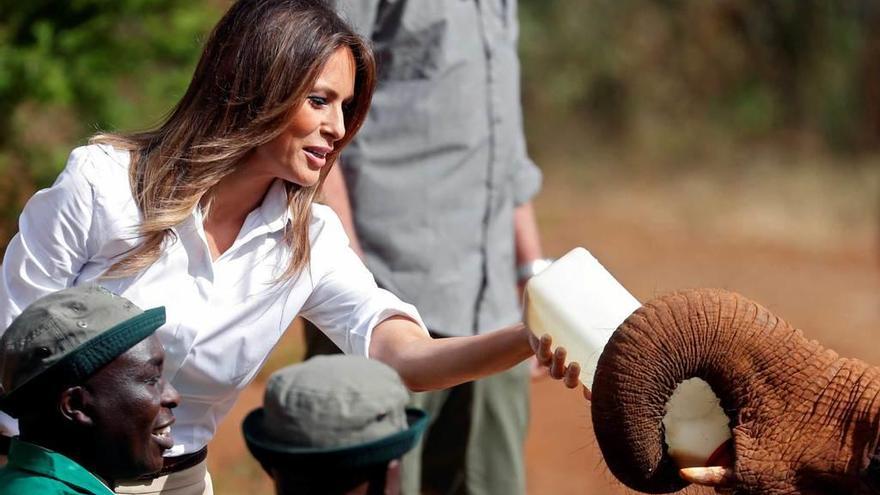 Melania se va de safari en Kenia