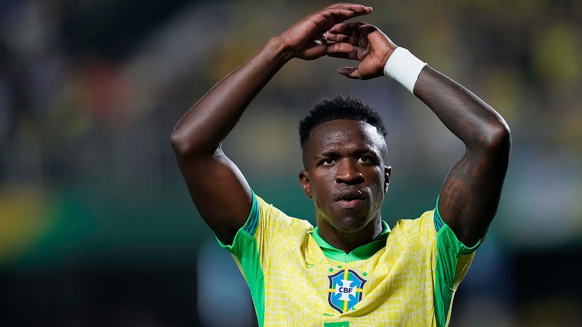 Vinicius, en un partido con Brasil