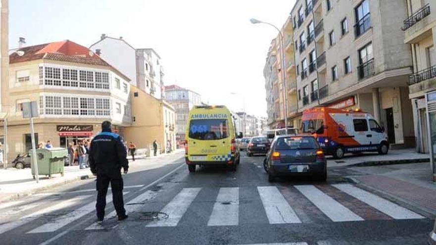 El accidente se produjo en un paso de cebra. // N. Parga