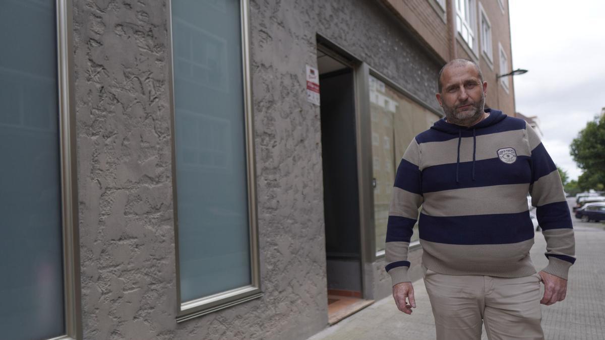 Eugenio Santos, vecino de A Barcala que impulsó el cambio a locales vacíos a viviendas.