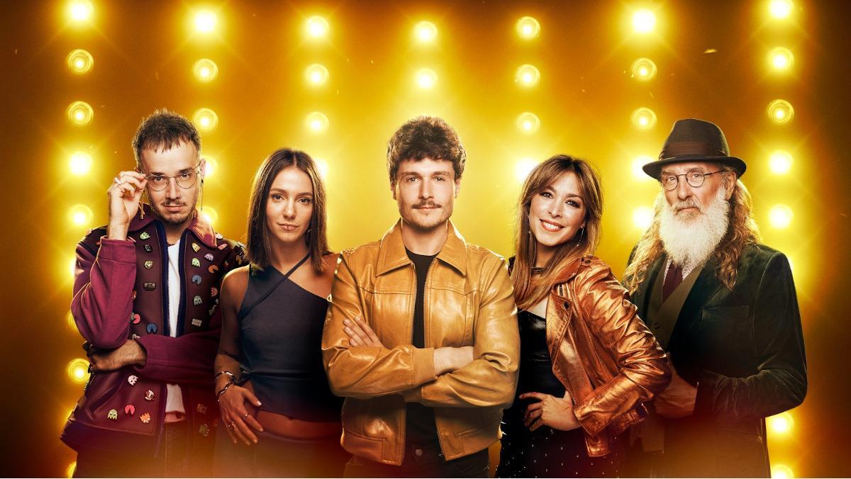 Lildami, Suu, Miki Núñez, Gisela y Joan Reig, presentador y capitanes de 'Zenit'.