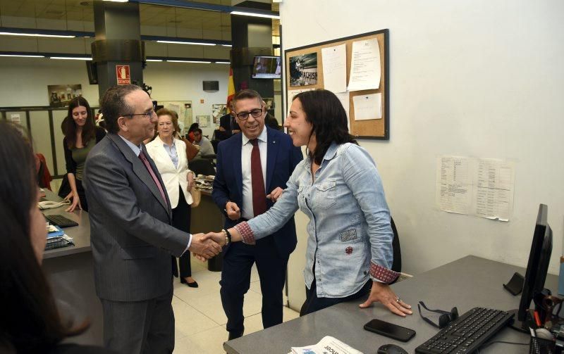 Visita de Javier Moll, presidente de Prensa Ibérica, a EL PERIÓDICO DE ARAGÓN