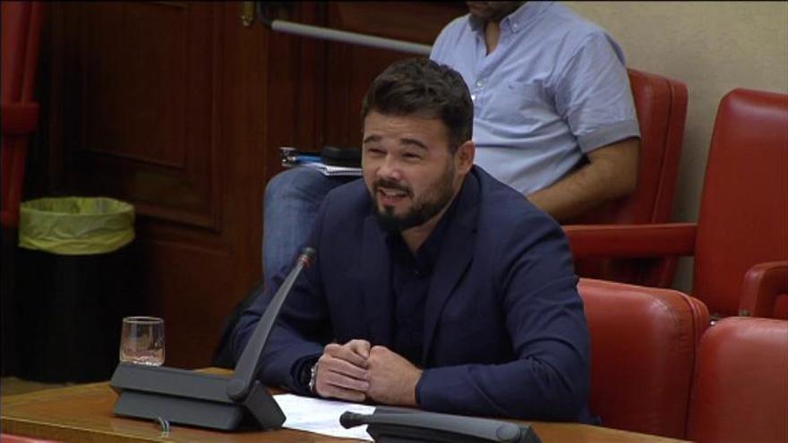 Rufián, sobre el viaje de Dastis: "Es una sinvergonzonería"