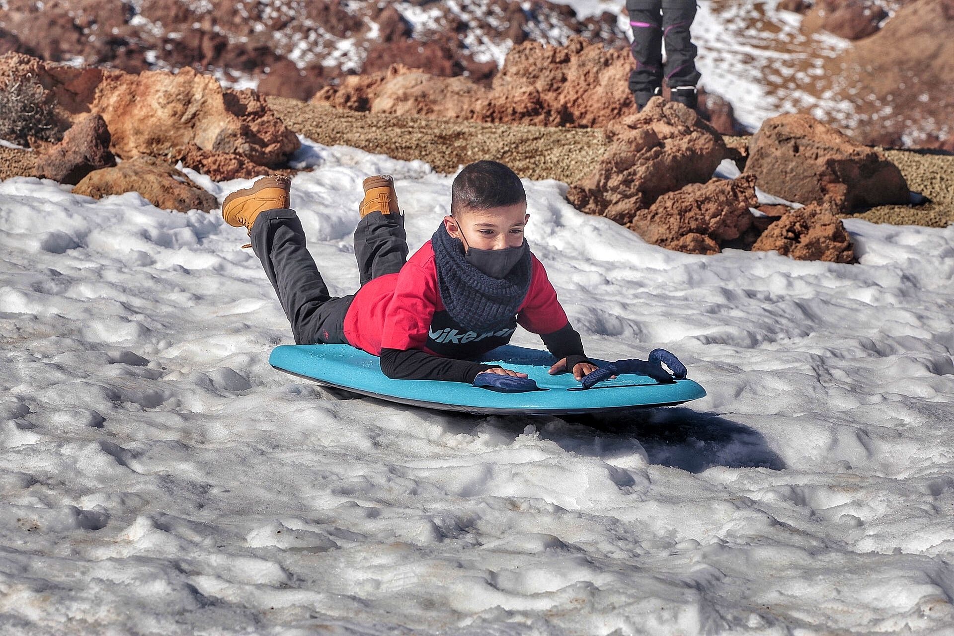 Jornada de nieve en El Teide