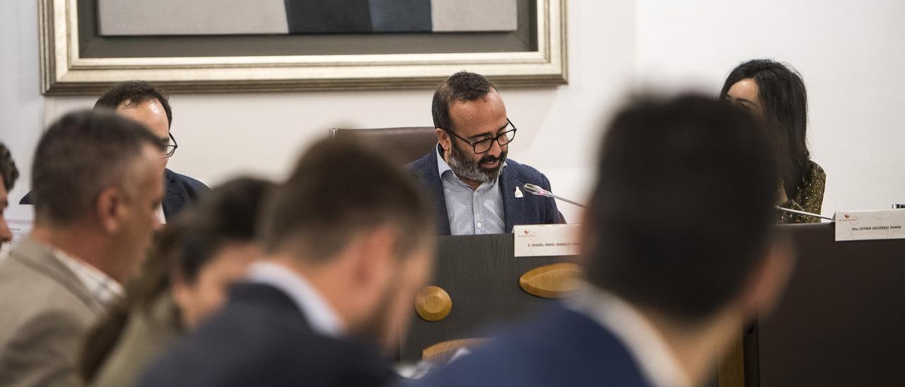 Pleno de la Diputación de Cáceres, celebrado este jueves.