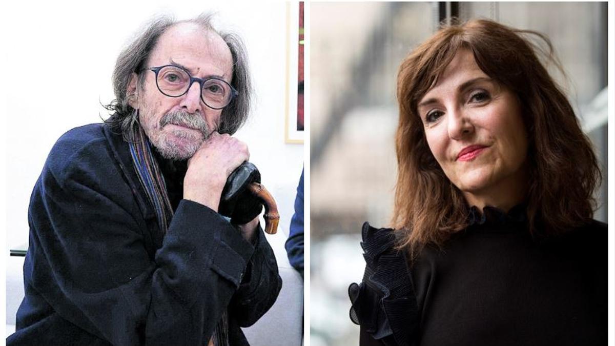 Josep Piera y Almudena Grandes.
