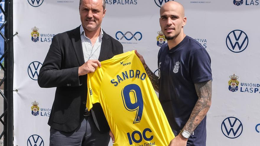 Presentación de Sandro Ramírez, nuevo fichaje de la UD Las Palmas