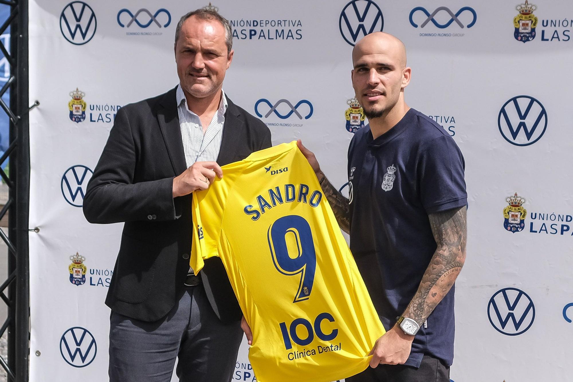 Presentación de Sandro Ramírez, nuevo fichaje de la UD Las Palmas