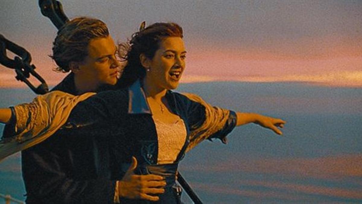Leonardo DiCaprio y Kate Winslet, en la taquillera 'Titanic' de 1997.