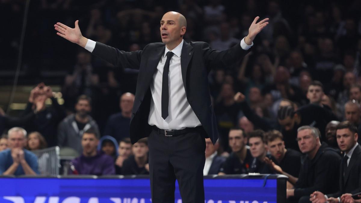 Joan Peñarroya, durante el partido de Euroliga ante el Real Madrid