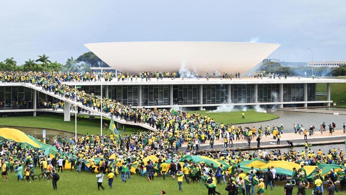 Asalto al Congreso en Brasil.