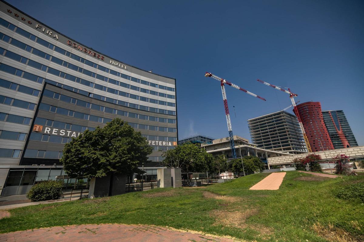 Algunos d elos principales hoteles de L'Hospitalet de Llobregat junto al recinto de Fira Gran Via