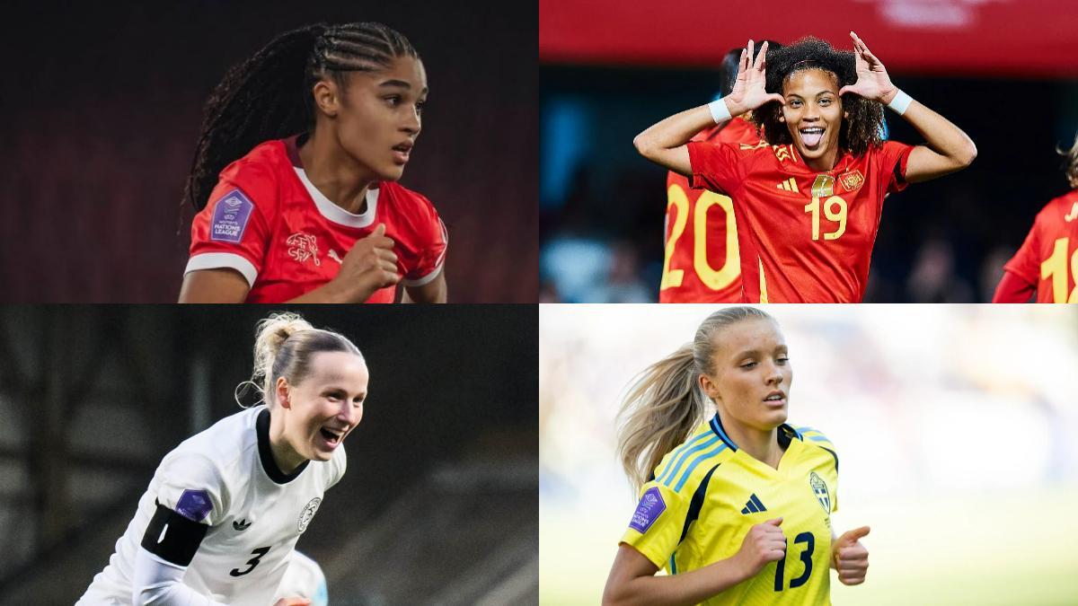 Sydney Schertenleib (Suiza), Vicky López (España), Franziska Kett (Alemania) y Smilla Holmberg (Suecia)