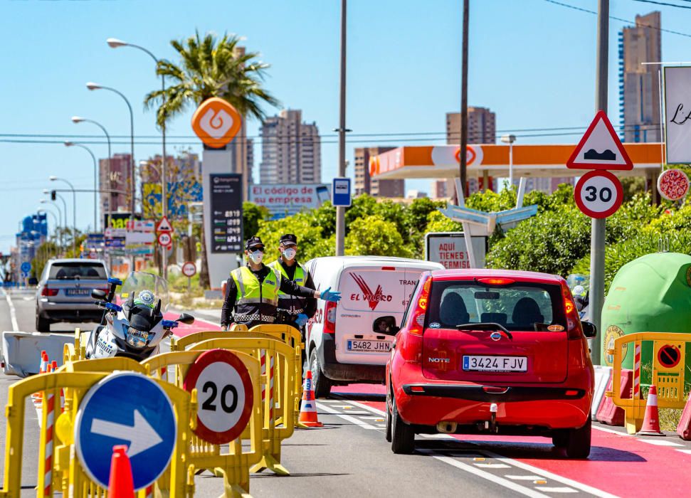 Benidorm refuerza los controles este puente para evitar desplazamientos a segundas residencias