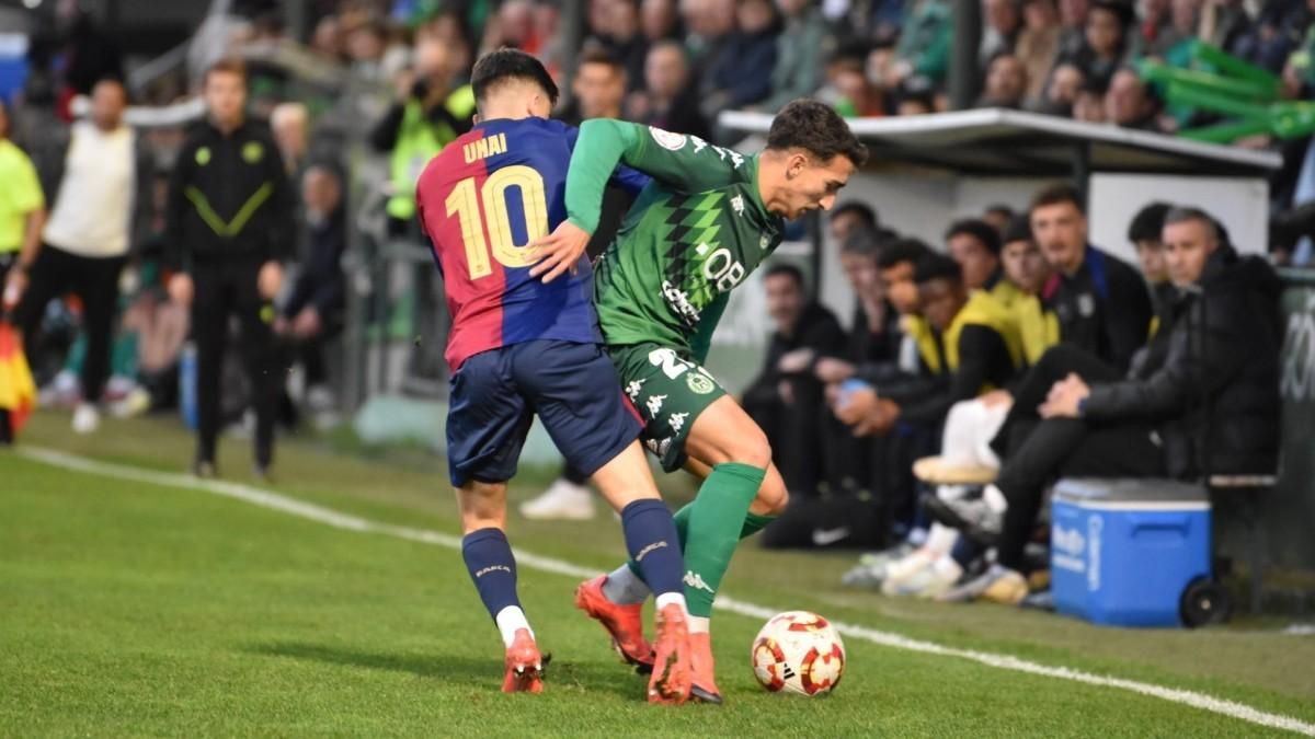 Unai Hernández se fajó en el campo del Arenteiro