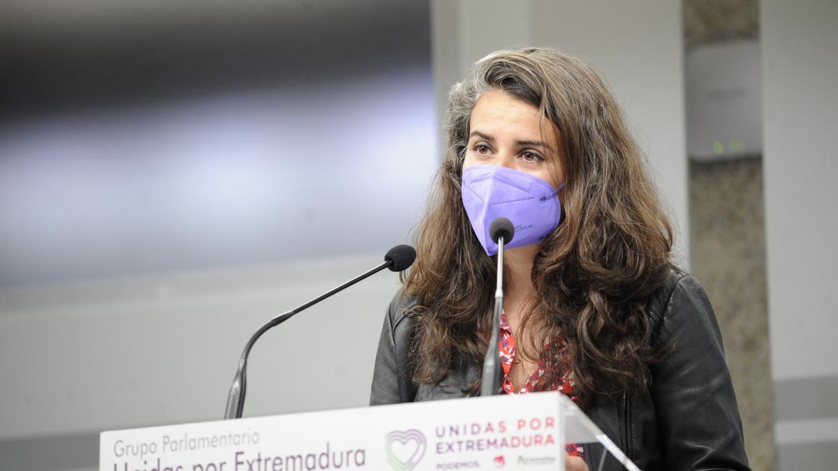 Portavoz de Unidas Podemos en Extremadura, Irene de Miguel