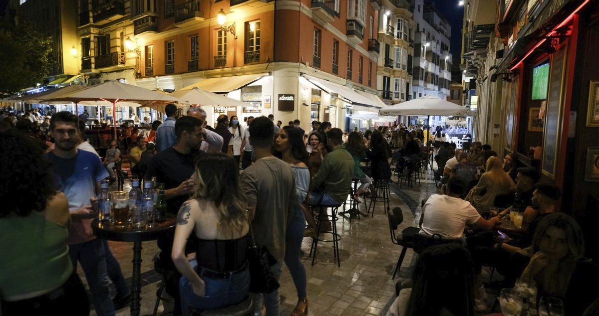 Terrazas en el Centro de Málaga, en una foto de archivo. | GREGORIO MARRERO