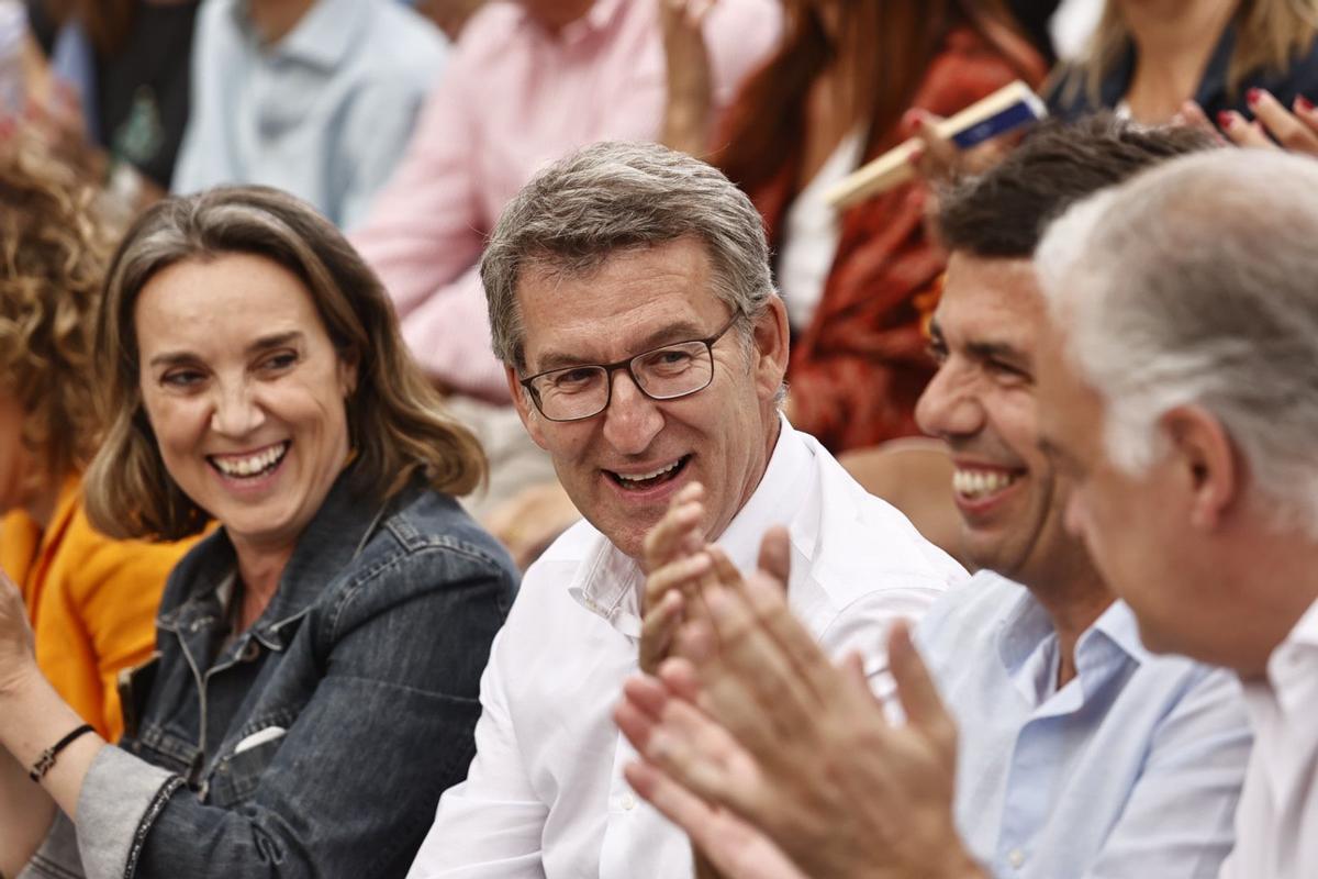 Acto de campaña del PP por las elecciones europeas en el anfiteatro del Parque de Cabecera