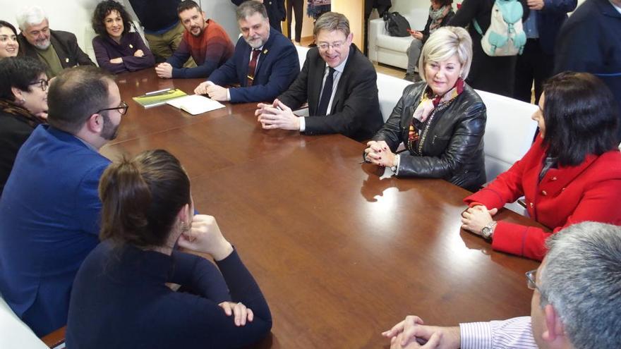 Ximo Puig y Fulgencio Cerdán se reunieron el jueves en Villena.