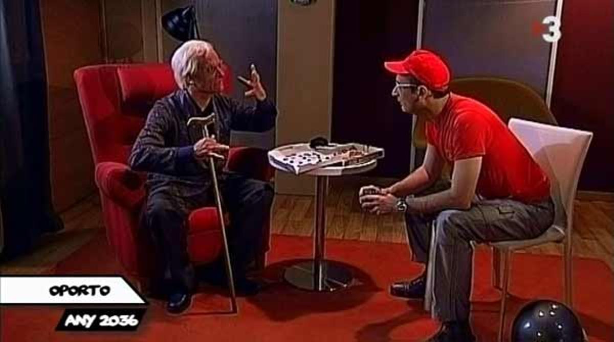 Toni Albà va dibuixar la vida del portuguès... ¡el 2036! (TV-3).